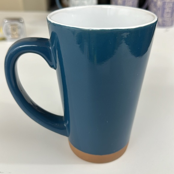 New - Old East Main Co. Blue and Brown Coffee Mug - Cluck, Oink, Baa - Picture 2 of 4